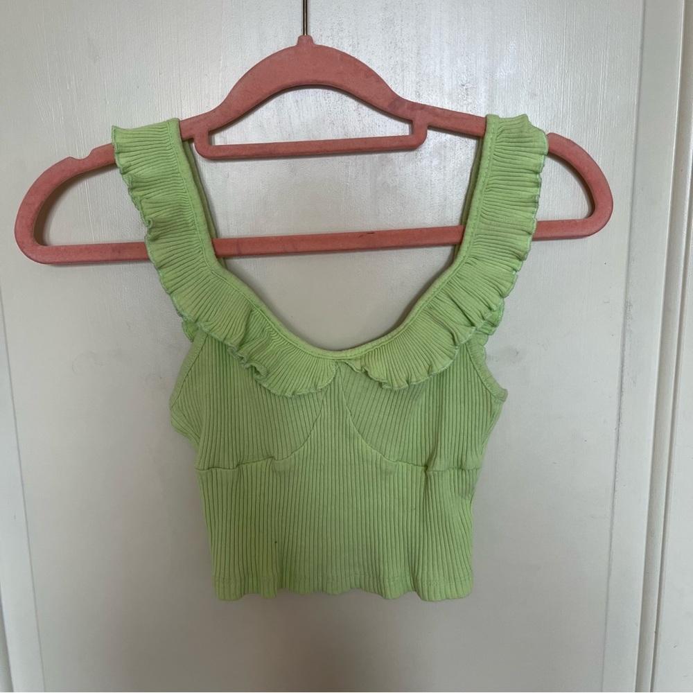 Green tank top